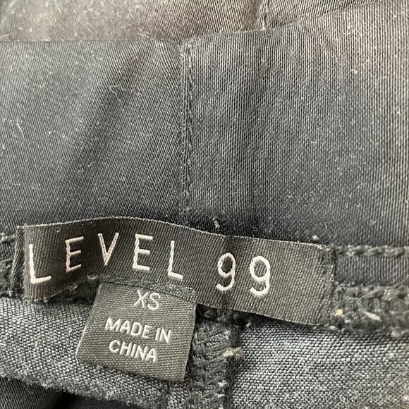 Level 99 Black/White Pull on Trouser Pants Size XS - Picture 3 of 7